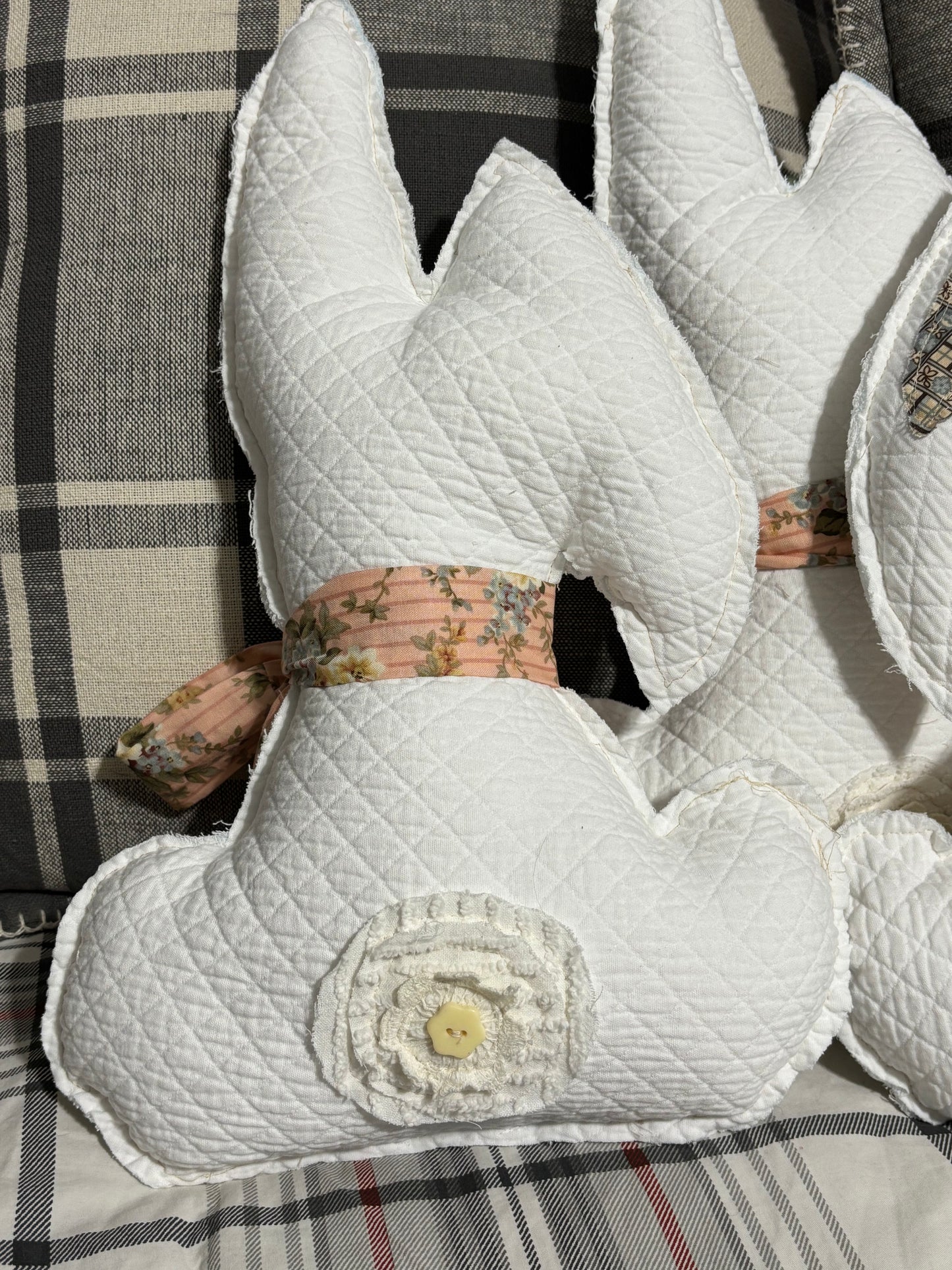 Quilted fabric bunny