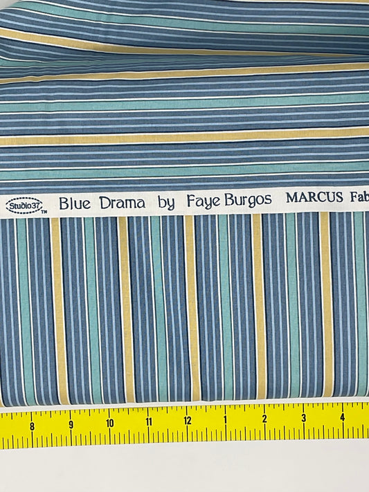 Blue Drama Fabric